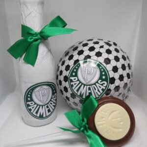 Kit com champanhe, bola de chocolate e pirulito – Palmeiras