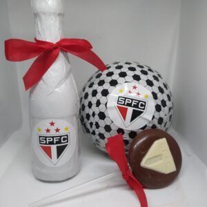 Kit com champanhe, bola de chocolate e pirulito – São Paulo