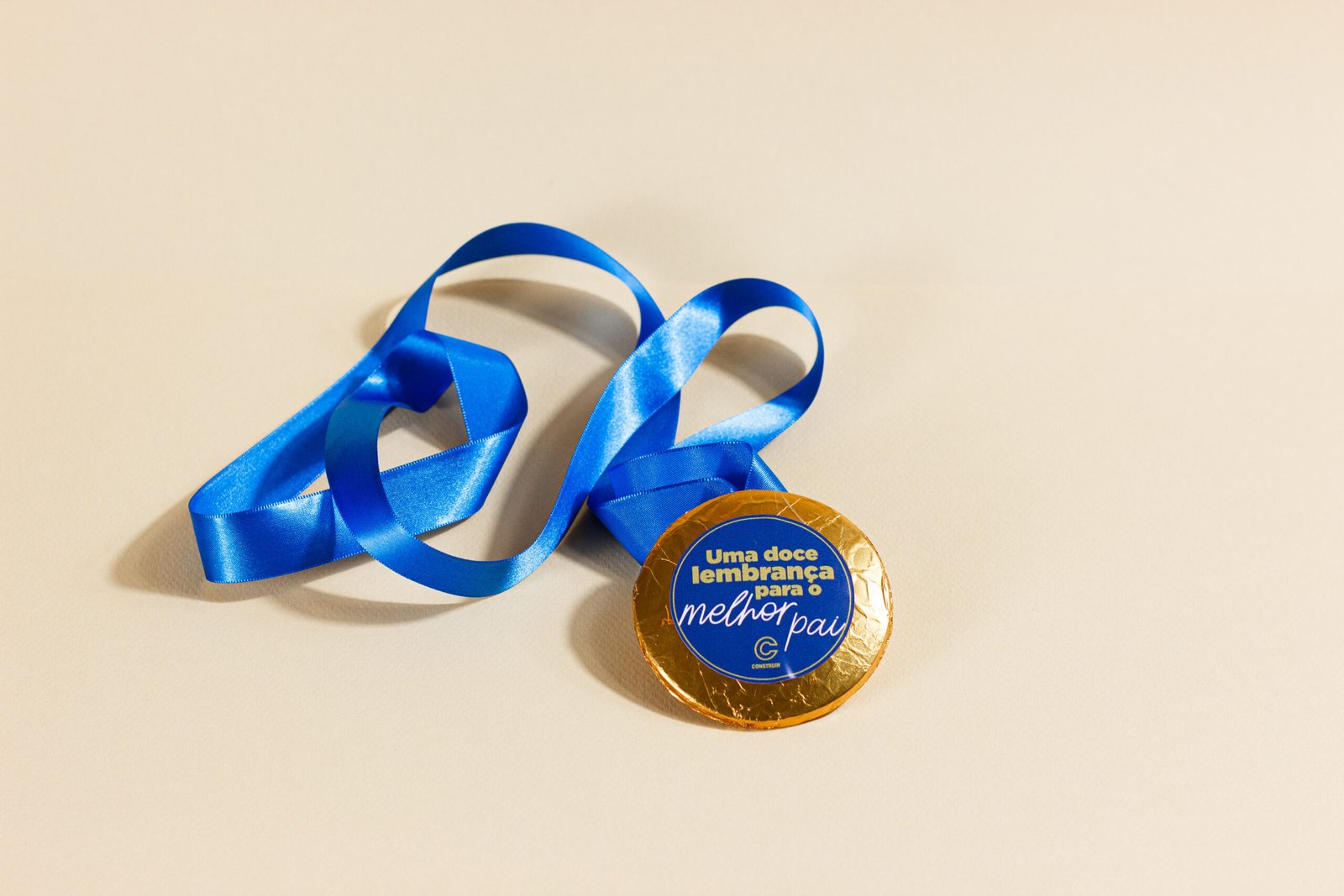 medalha de chocolate